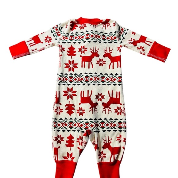 Hanna Andersson Unisex Infant Holiday Pajamas One Piece Size 0-3 Months - Picture 2 of 6